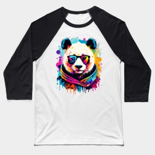 Panda Colourful - Cute Panda Bear Baseball T-Shirt